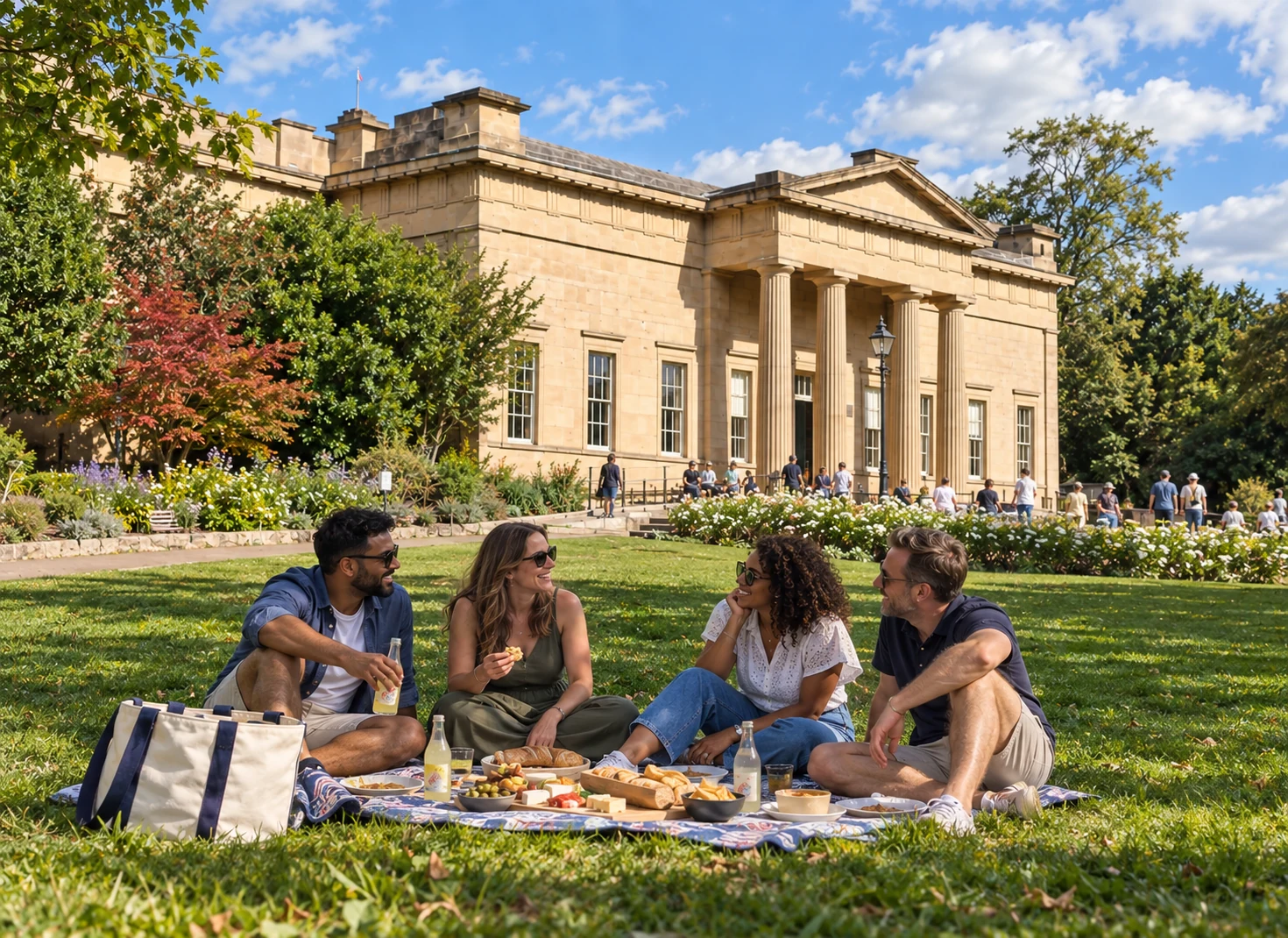 Friends enjoying a Mystery Picnic day out together in York